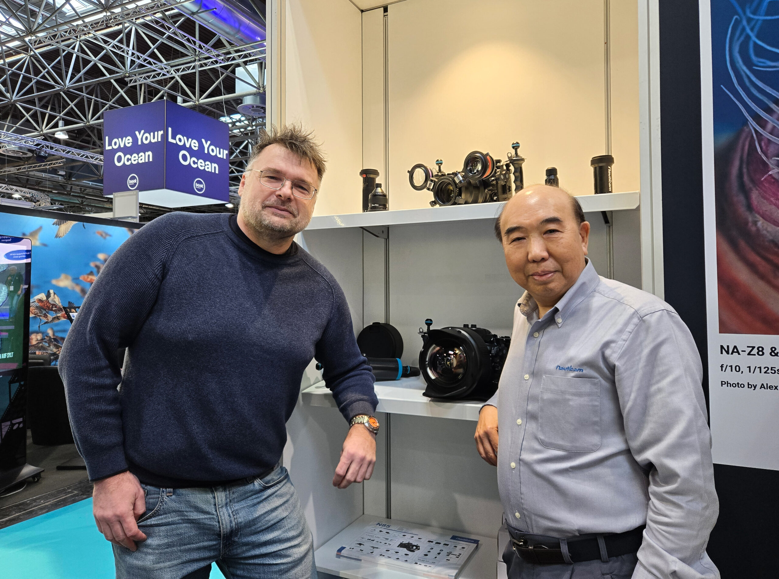 Nauticam boot Dusseldorf 2025 Edward Lai Nauticam Apneasite Jan Kepič